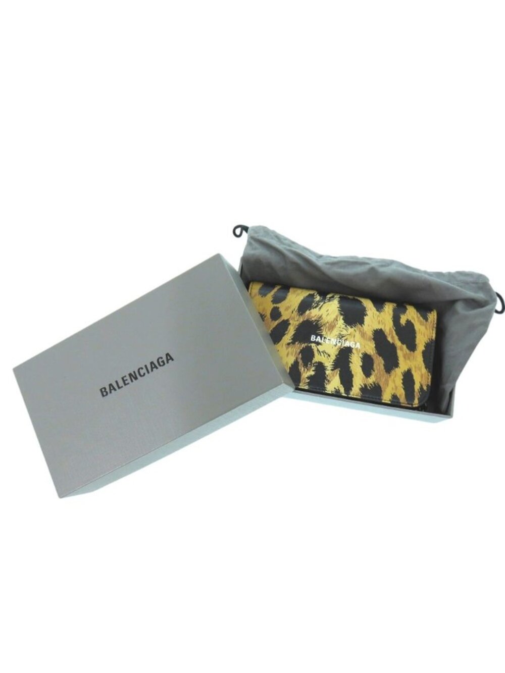 Balenciaga Chain Shoulder Bag Leopard Leather - Picture 2 of 8